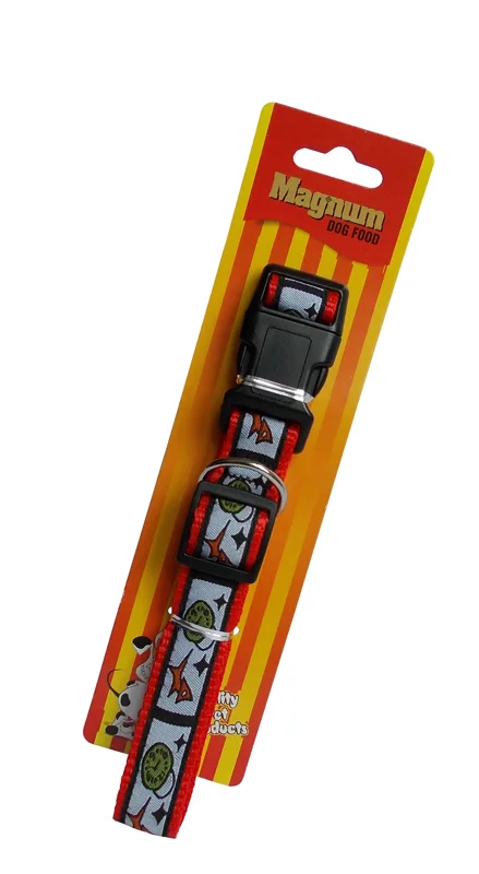 Magnum Obojek pro psy červený 25mm x 45-70cm