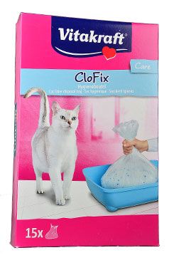 Vitakraft náhr.sáčky do Wc pro kočky CloFix 15ks 50x35x20cm