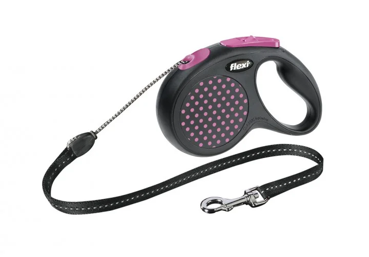 Flexi FLEXI Design M vodítko lanko 5m/20kg růžová
