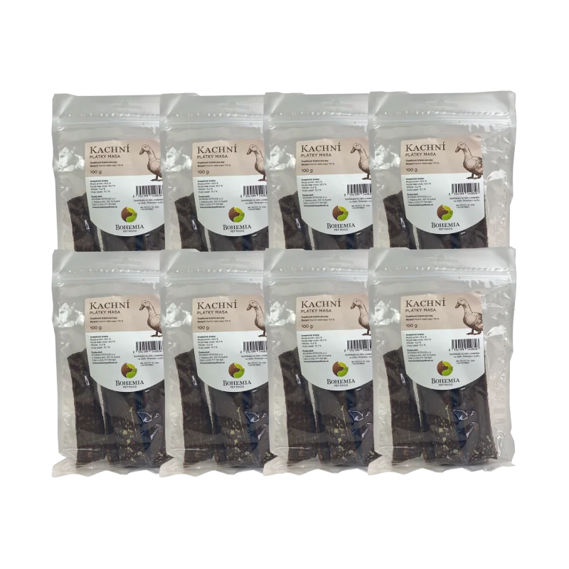 Bohemia Pet Food BOHEMIA 20x Kachní plátky 100g