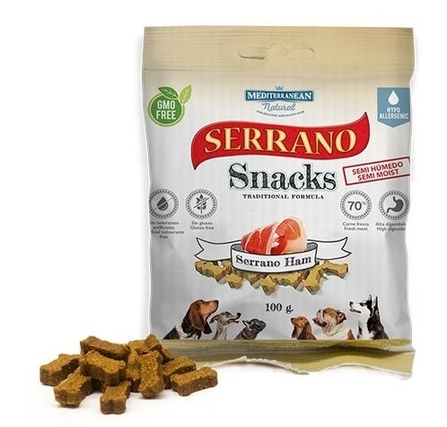 Serrano Snack Meditky šunkové - tréninkové kostičky 85g