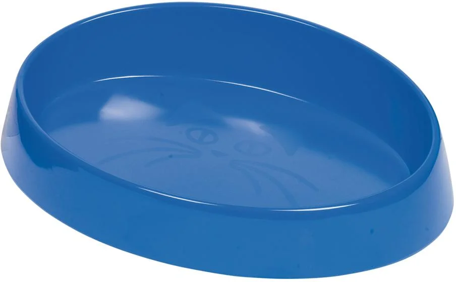 Nobby oválná miska pro kočky modrá 20x15x2cm