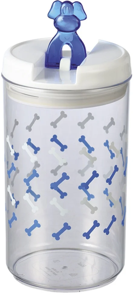 Nobby Flip Dog akrylová dóza na pamlsky kostičky 2,0 l