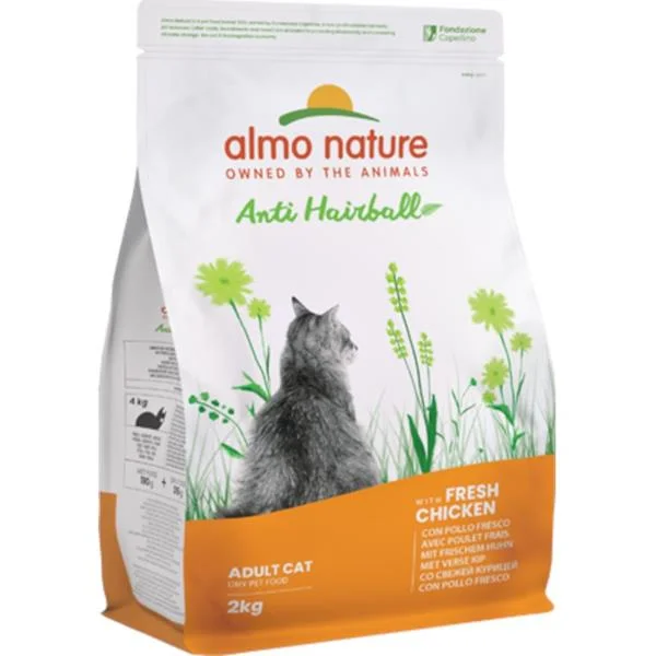 Almo Nature cat Anti-Hairball kuře 2kg Almo Nature cat Anti-Hairball kuře 2kg