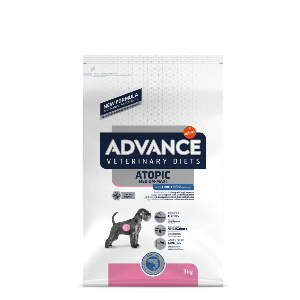 Advance ADVANCE-VD Dog Avet Dog Atopic MED/MAX pstruh 3kg