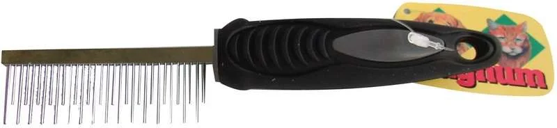 Magnum Hřeben kombinovaný řídký s měkčeným držadlem