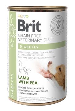 Brit VD Dog GF konz. Diabetes 400 g