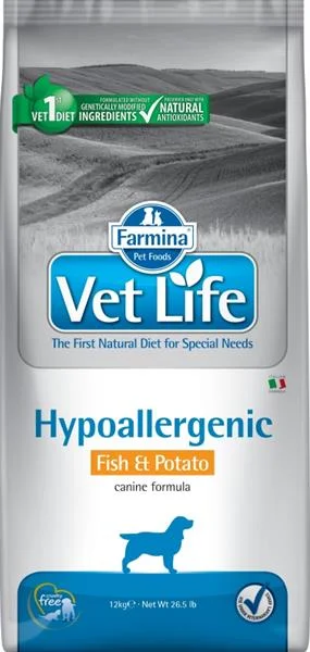 Vet Life Natural DOG Hypo Fish & Potato 12 kg