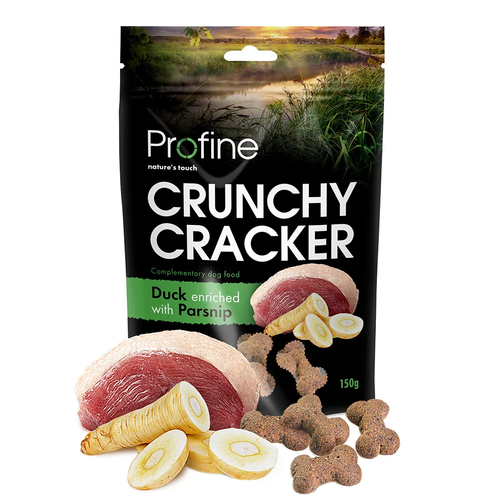 Profine Dog Crunchy Cracker křupavé pamlsky pro psy s kachním masem a pastinákem, 150 g