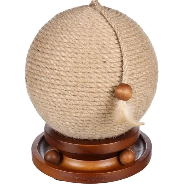 Škrabadlo Isabella koule hnědá ∅ 21cm Flamingo