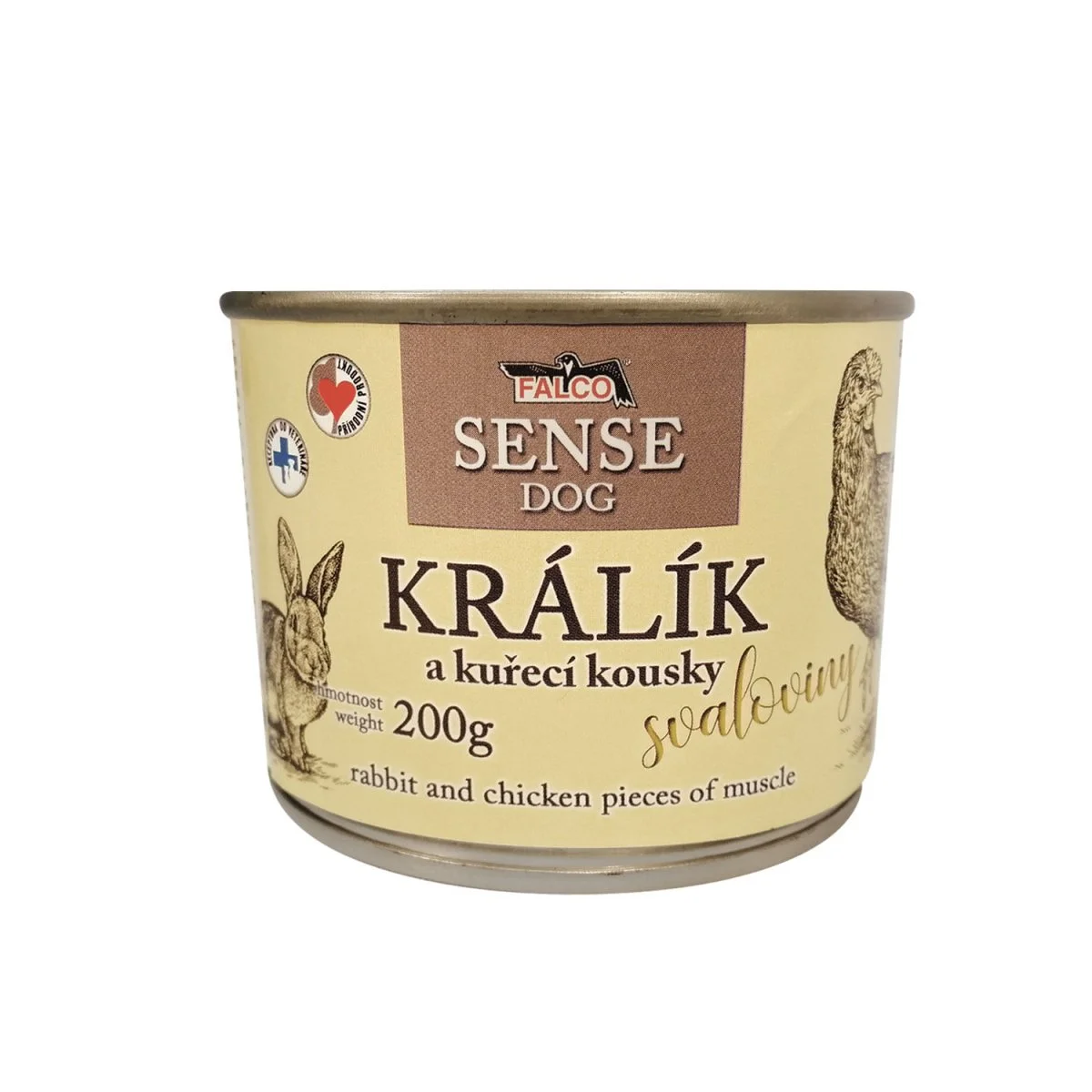 Falco FALCO SENSE DOG králík a kuře 200g