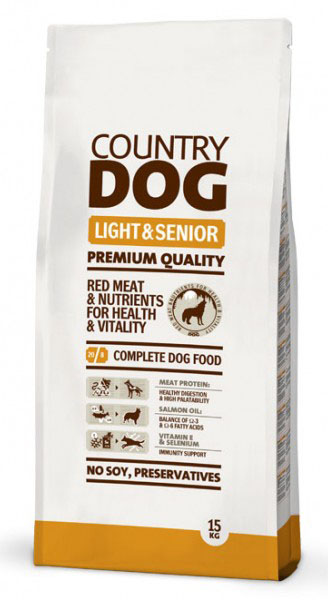 Country Dog COUNTRY DOG Light & Senior 15kg