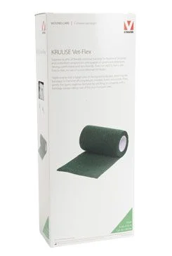 KRUUSE Obinadlo elast. Vet-Flex 5cm x 4,5m zelená Kruuse 10ks