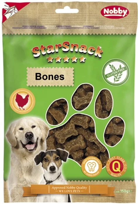 Nobby StarSnack Bones GLUTEN FREE bezlepkové pamlsky kostičky 150g