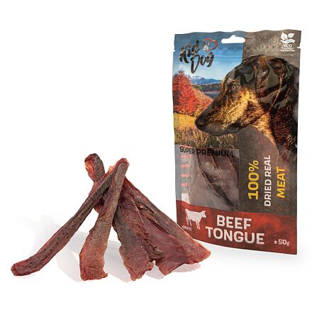 KIDDOG SUPER PREMIUM 100% hovězí jazyk, tenké plátky  50g