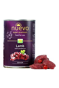 Nuevo kočka Senior Jehněčí s brusinkami konz.  400 g