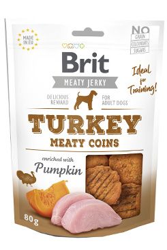 Brit Jerky Turkey Meaty Coins 80 g