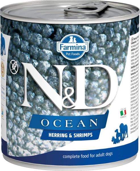 N&D DOG OCEAN Adult Herring & Shrimps 285 g + 1 ks  ZDARMA