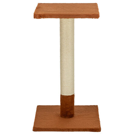 Škrabací sloupek BEANA, 69 cm, králičí plyš, rezavá 1 ks
