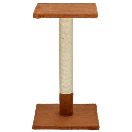 Škrabací sloupek BEANA, 69 cm, králičí plyš, rezavá 1 ks