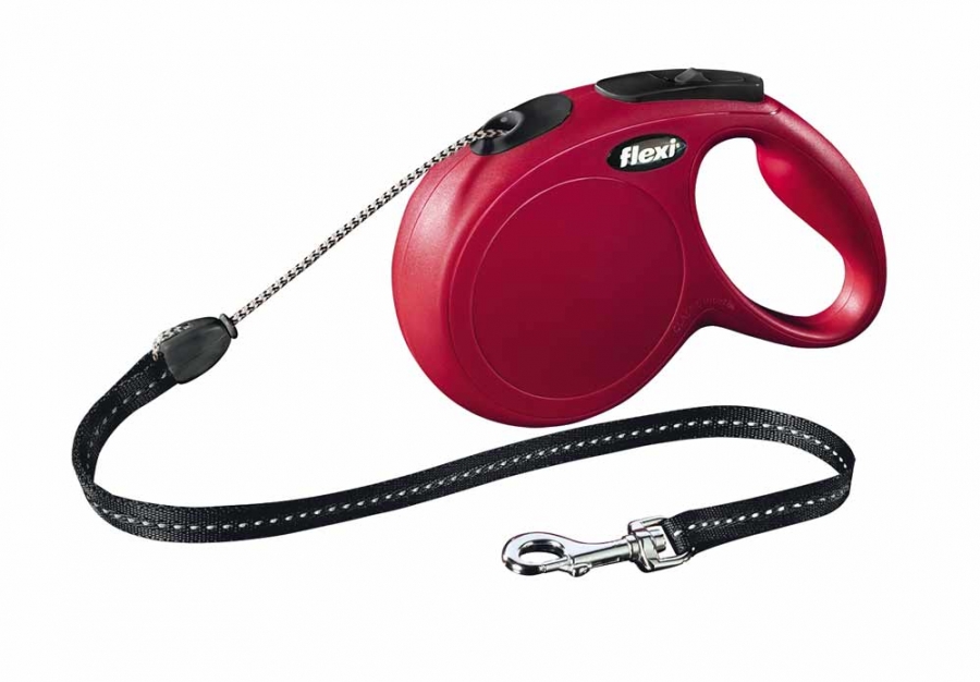 Vodítko FLEXI Classic NEW lanko 8 m/ 20 kg červená