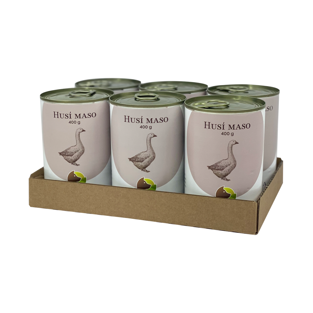 Bohemia Pet Food SIX PACK BOHEMIA Husí maso ve vlastní šťávě 400g