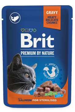 Brit Premium Cat Salmon for Sterilised in Gravy - 100g