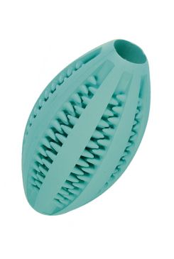 Dentafun Hračka pes RUGBY s mátou Zelený 11cm TR