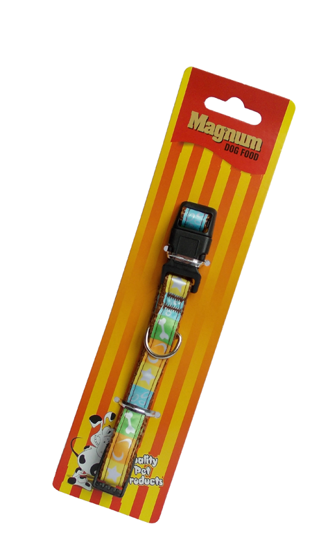 Magnum Obojek pro psy žlutý 15mm x 25-40cm