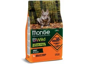 MONGE BWILD Dog - Grain Free - Kachna s bramborem, 30/20 2,5kg