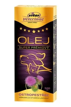 VITAR Veterinae Ostropestřec olej 500ml 5x