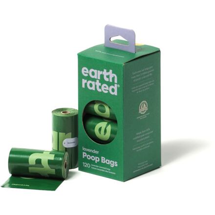 Earth Rated sáčky na psí exkrementy s vůní levandule 8 rolí