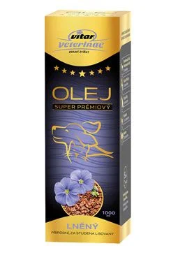 VITAR Veterinae Lněný olej 1000ml 5x