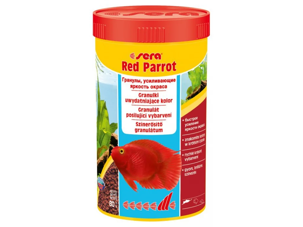 SERA Sera speciální krmivo pro papouščí cichlidy Red Parrot 250ml