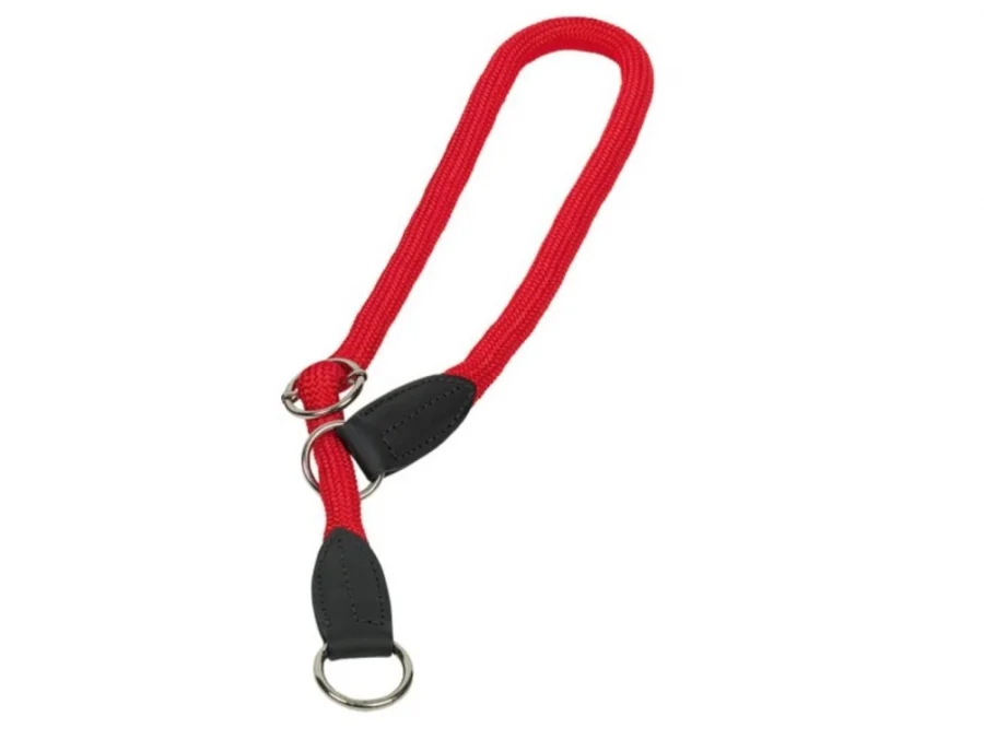 Nobby FUN Royal kulatý polostahovací obojek červená L-XL 70cm