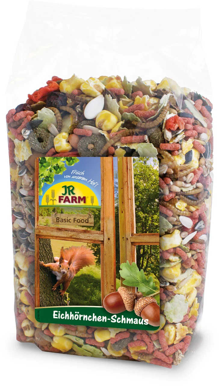 JR Farm Krmivo pro venkovní veverky 600 g