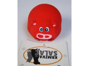 HRAČKY SALAČ Prasátko míček pískací - LATEX 7cm (200/1)