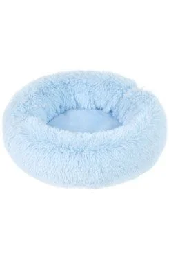 Pelech ADELE plyš s dlouhým vlasem 70cm Modrá 1ks