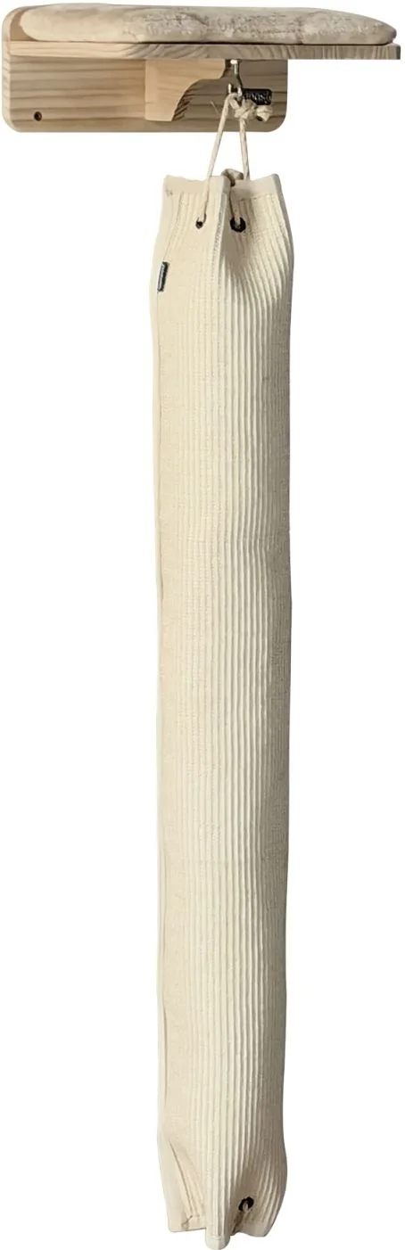 Quapas! Závěsný škrabací vak s odpočívadlem 180x16cm béžová