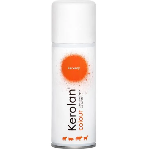 KEROLAN COLOUR červená značkovací barva na zvířata 200 ml