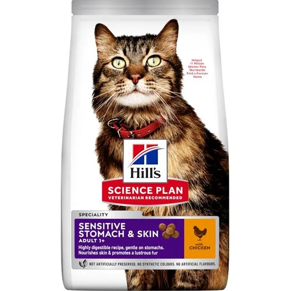 Hill's Science Plan Feline Adult Sensitive Stomach & Skin Chicken 1,5 kg