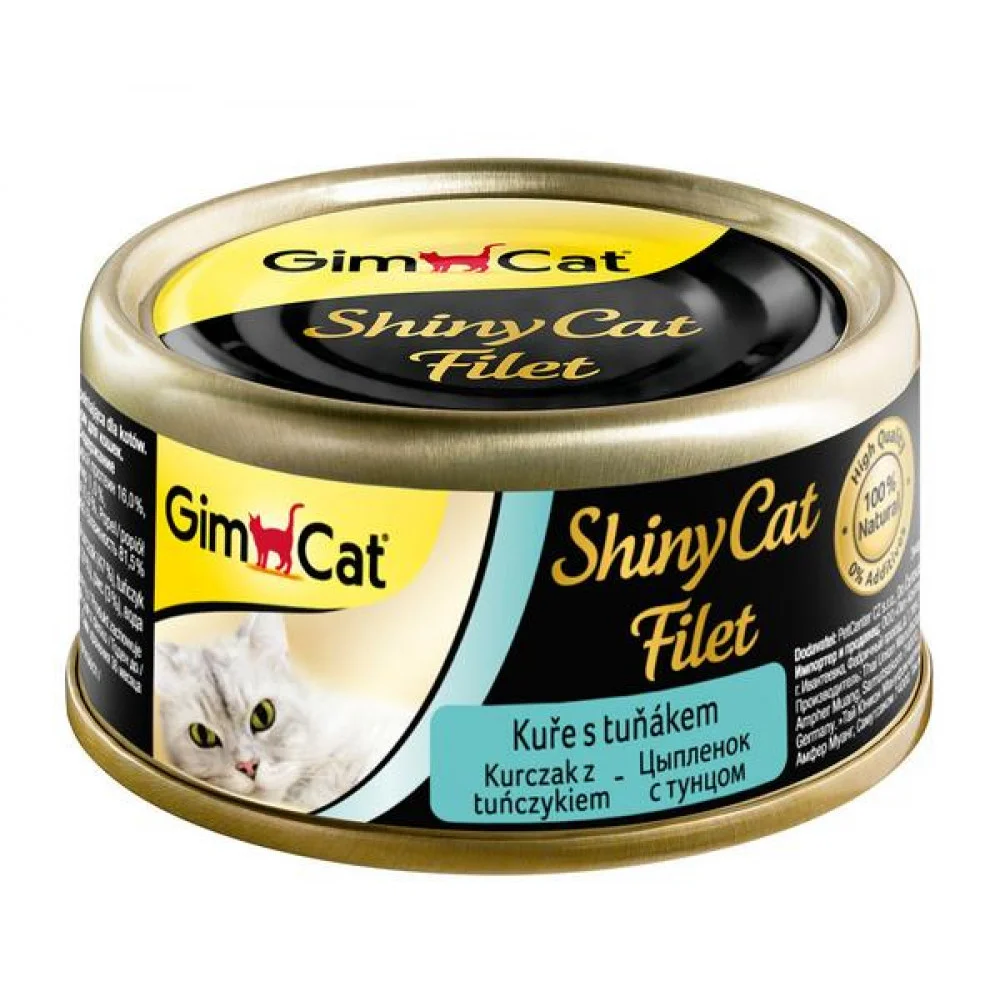 Gimpet ShinyCat filet kuře s tuňákem 70g (24x)
