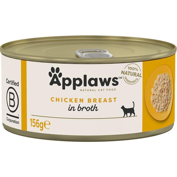 APPLAWS Kuřecí prsa konzerva pro kočky 156 g