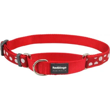 Ob. pol. RD 25 mm x 41-62 cm - White Spots on Red