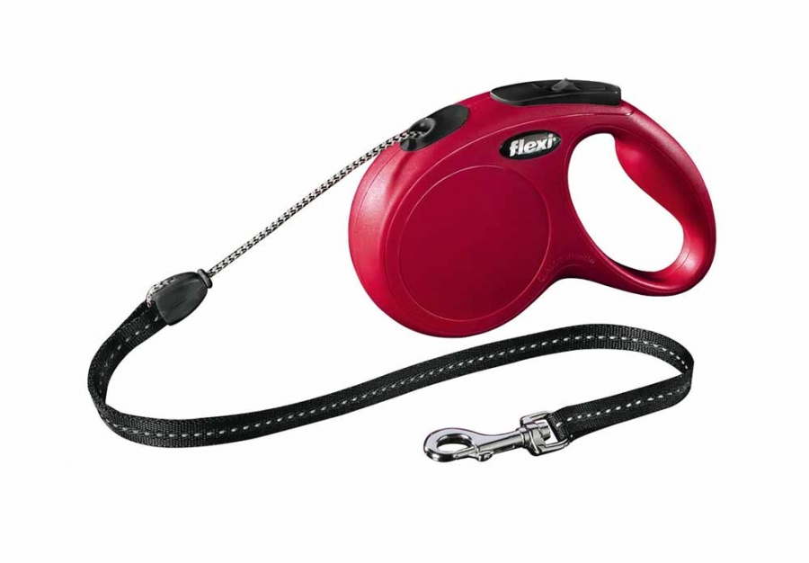 Vodítko FLEXI Classic NEW lanko 5 m/ 20 kg červená