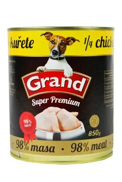 GRAND konz. pes Extra s 1/4 kuřete 850 g