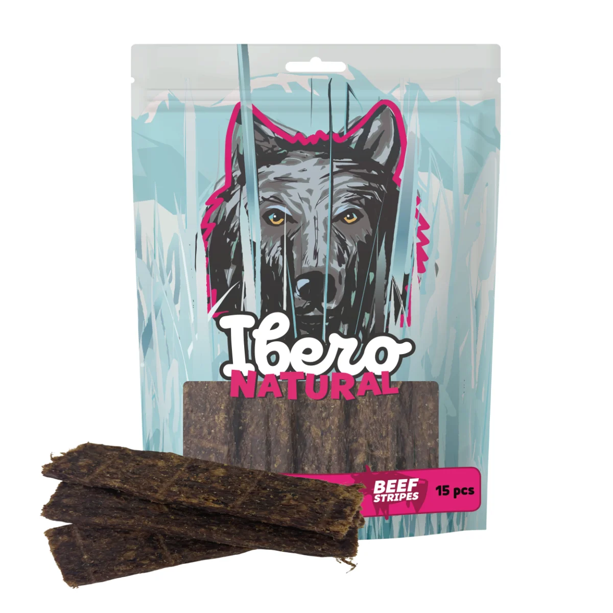 Ibero Meat Snacks Beef Stripes - 15ks