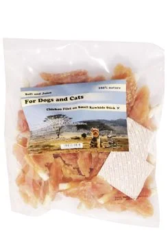 Pochoutka Kuřecí filety na tyčce z buvolí kůže  6cm/500g