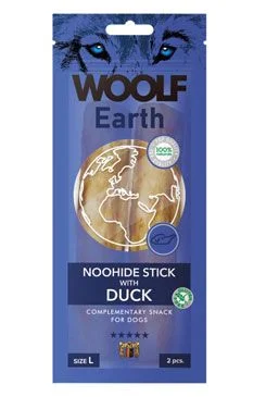Woolf pochoutka Earth NOOHIDE L Sticks with Duck  85g