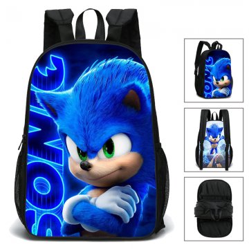 Oboustranný studentský batoh s potisky Sonic vzor 1